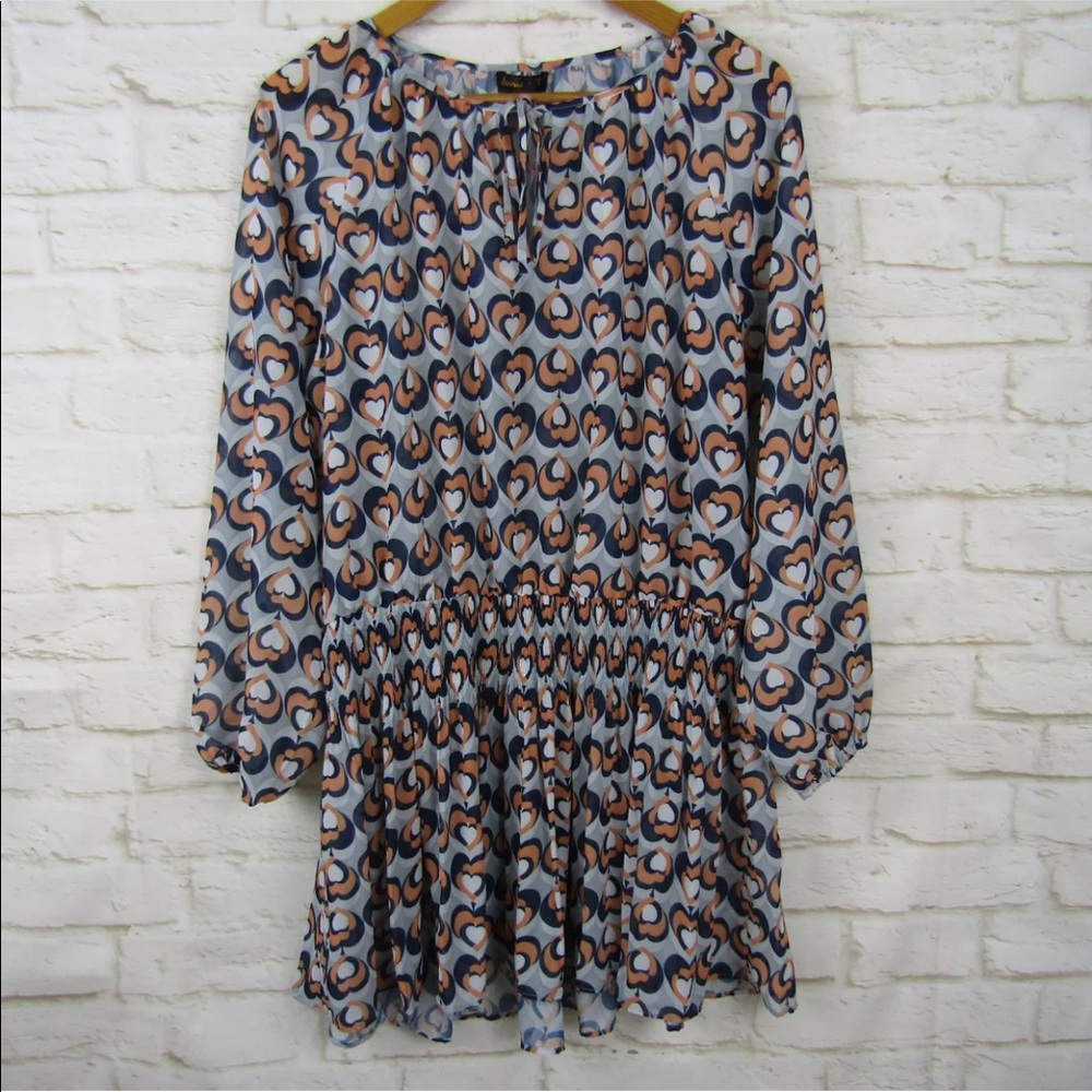 NWT Jerry T New York Long Sleeve Peplum Blouse XL